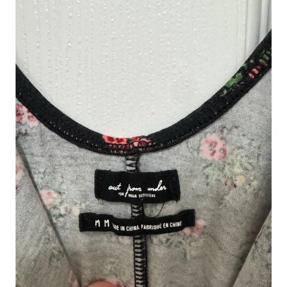 Out from Under for Urban Outfitters Floral Tie Bodysuit Medium - Picture 3 of 4